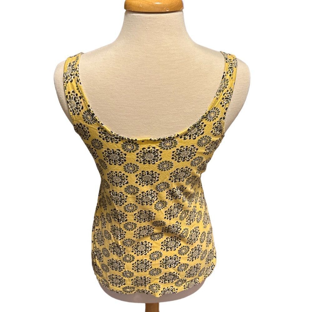 GAP Factory Yellow Patterned Tank Top Small - Picture 5 of 7